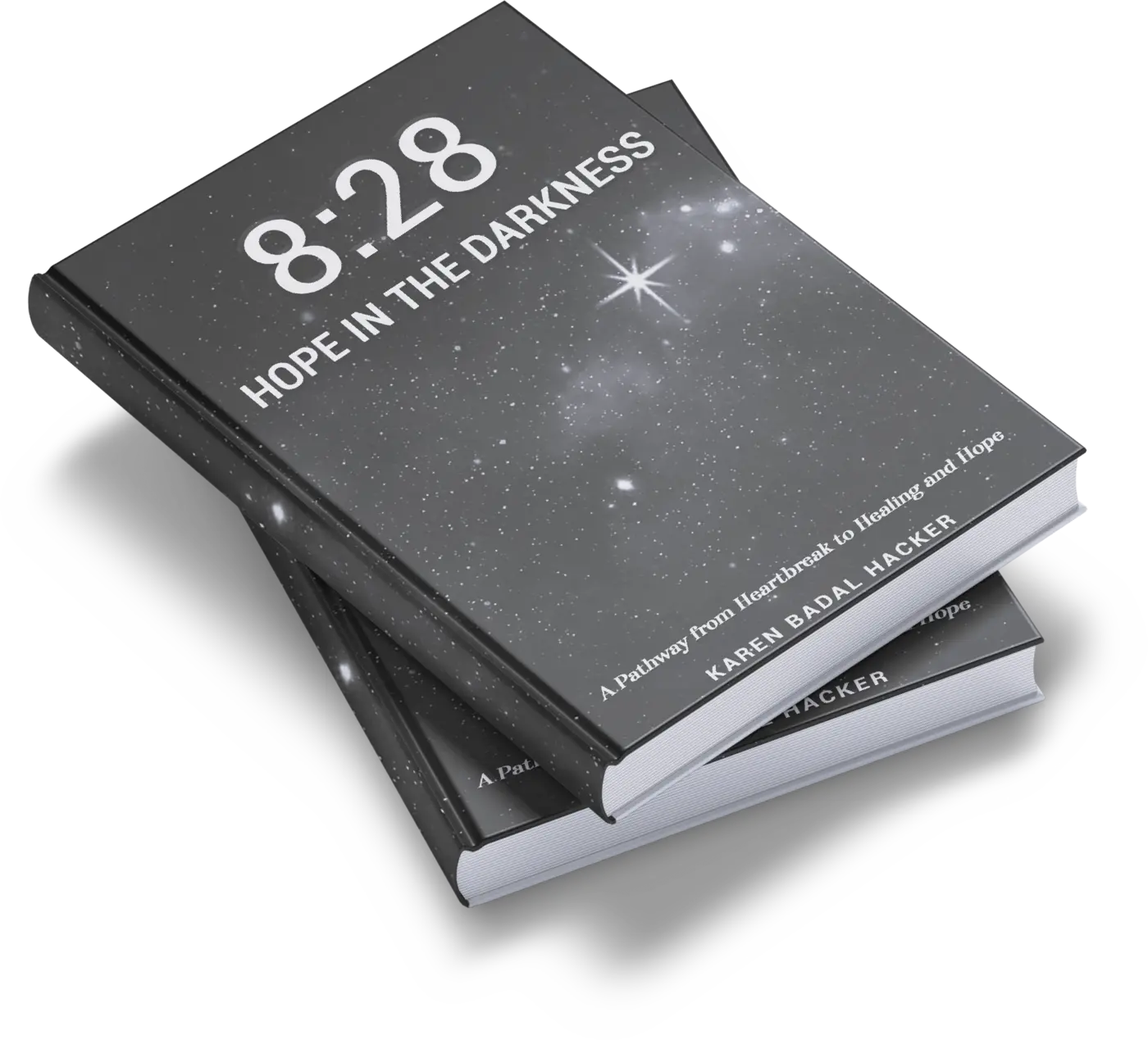 8:28 Hope in the Darkness — the book, shown as a stacked pair of hardcovers.